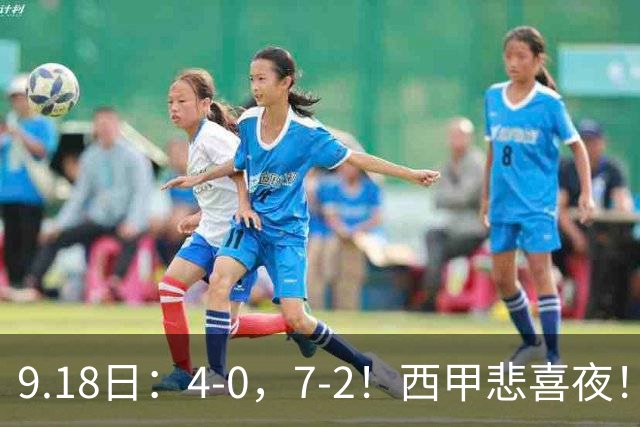 9.18日：4-0，7-2！西甲悲喜夜！马竞胜奥萨苏纳主场告捷，巴萨全胜领跑，多纪录刷新